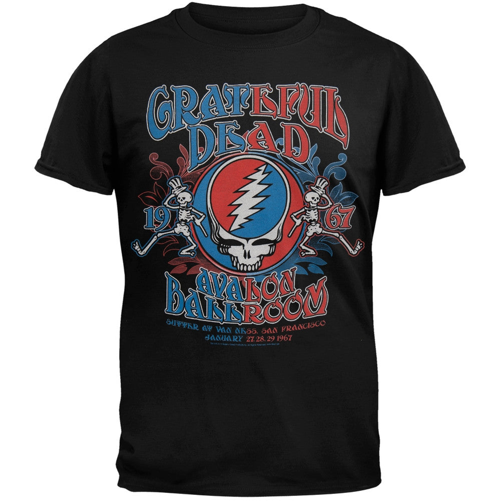 Grateful Dead - Avalon Ballroom Soft T-Shirt Men's T-Shirts Grateful Dead MD Black