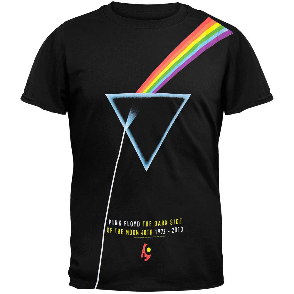 Pink Floyd - Dark Side of the Moon 40th Subway T-Shirt Men's T-Shirts Pink Floyd 2XL Black