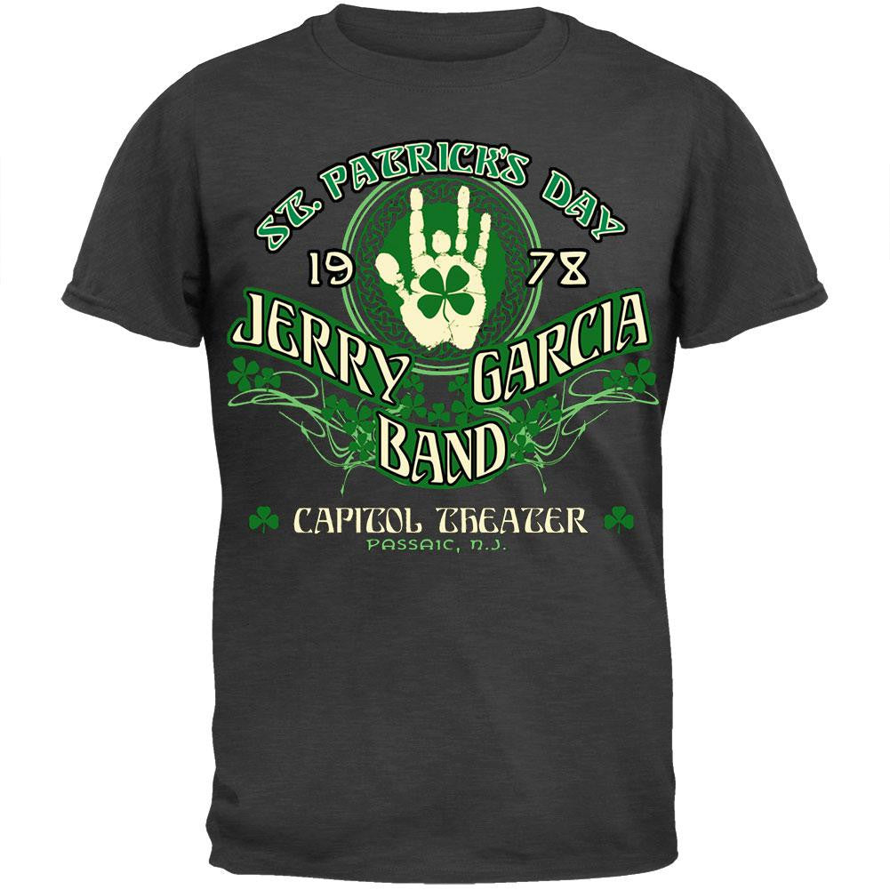 Jerry Garcia - JGB St. Patrick's Day T-Shirt Men's T-Shirts Jerry Garcia MD Grey