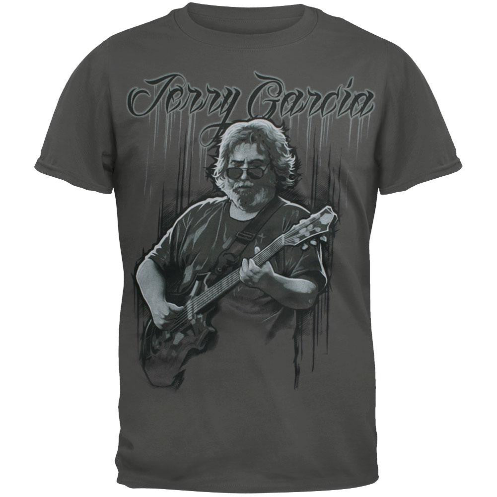 Jerry Garcia - Tiger Jerry T-Shirt Men's T-Shirts Jerry Garcia MD Grey