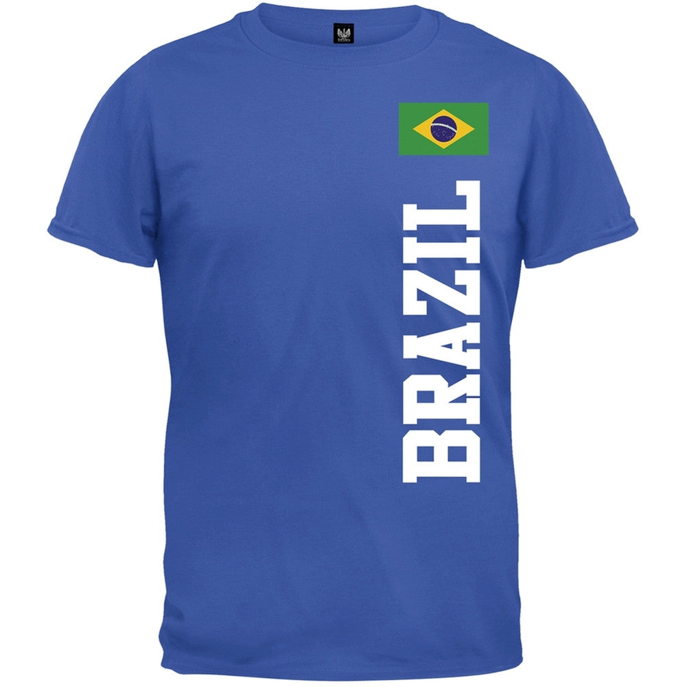 World Cup Brazil T-shirt Men's T-Shirts Old Glory 2XL Blue