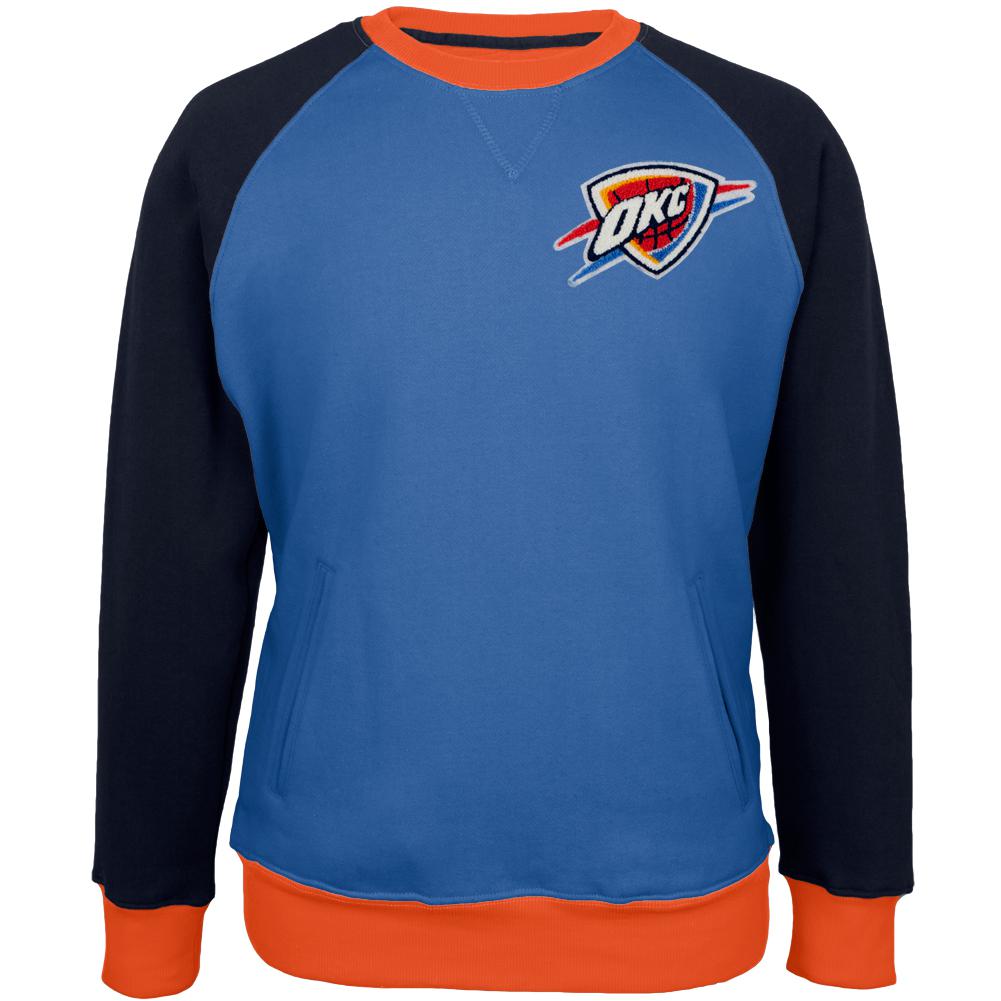 Oklahoma City Thunder - Creewz Crew Neck Sweatshirt Men's Sweatshirts Oklahoma City Thunder 2XL Blue