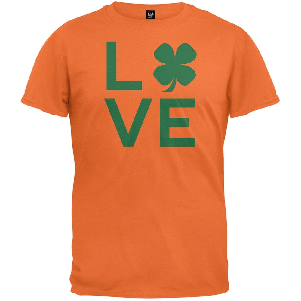 St. Patricks Day - Shamrock Love Orange T-Shirt Men's T-Shirts Old Glory 2XL Orange