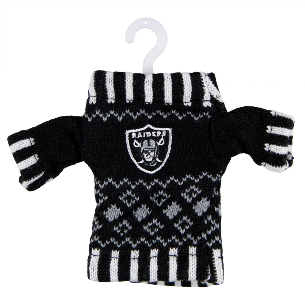 Oakland Raiders - Knit Sweater Ornament Christmas Decorations Old Glory OS Multicoloured
