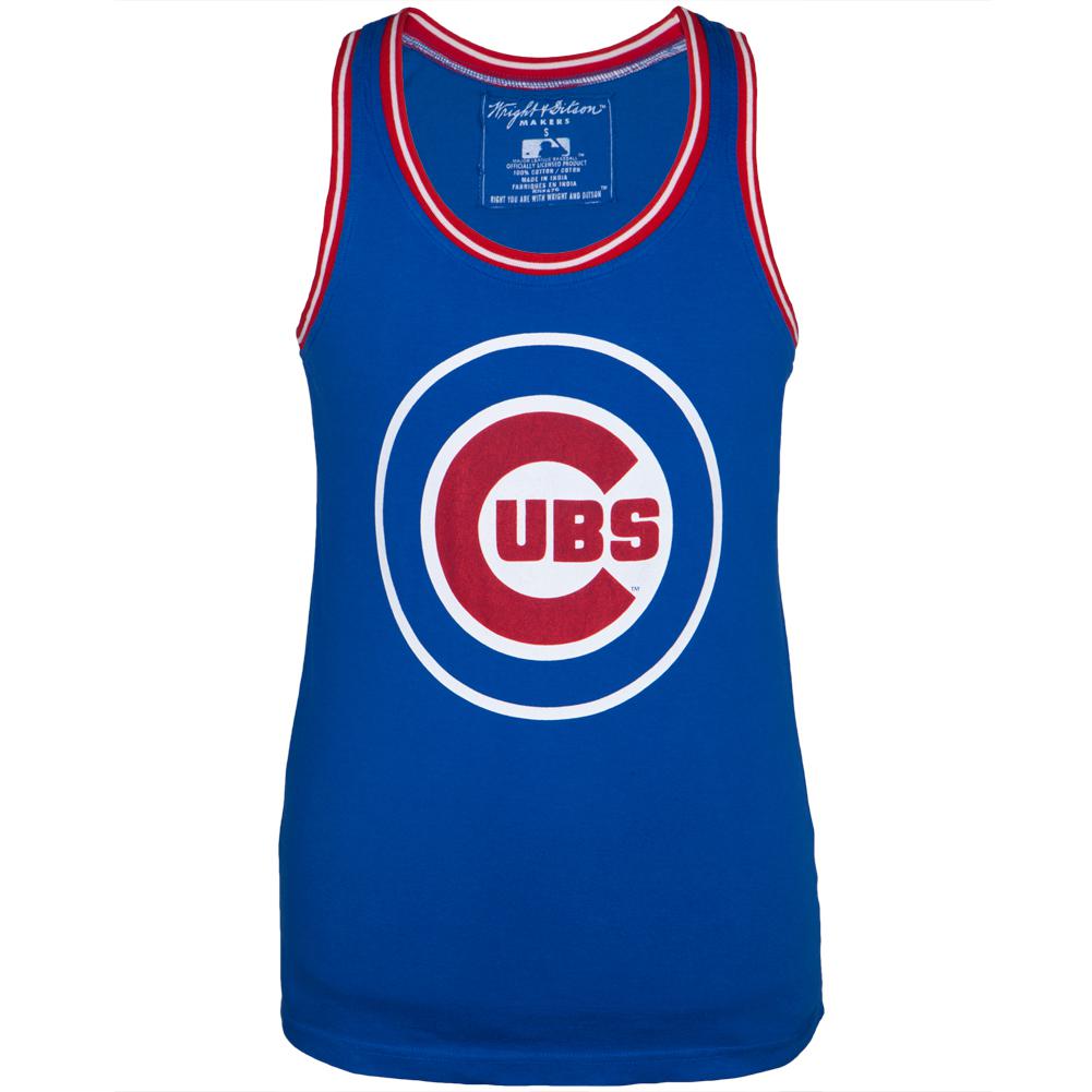 Chicago Cubs - Bazooka Tank Top Men's Tank Tops Chicago Cubs SM Blue