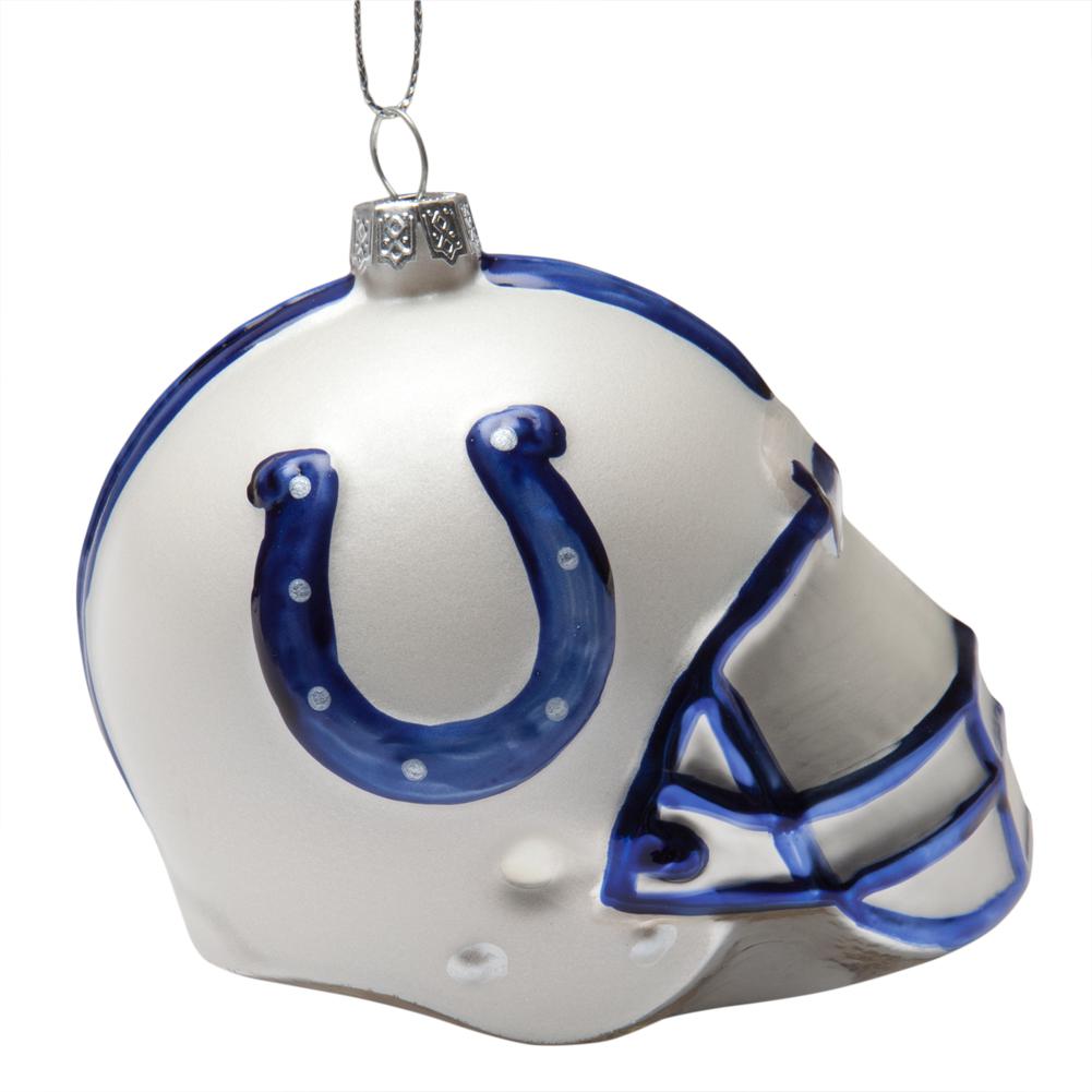 Indianapolis Colts - Glass Helmet Ornament Christmas Decorations Old Glory OS Multicoloured