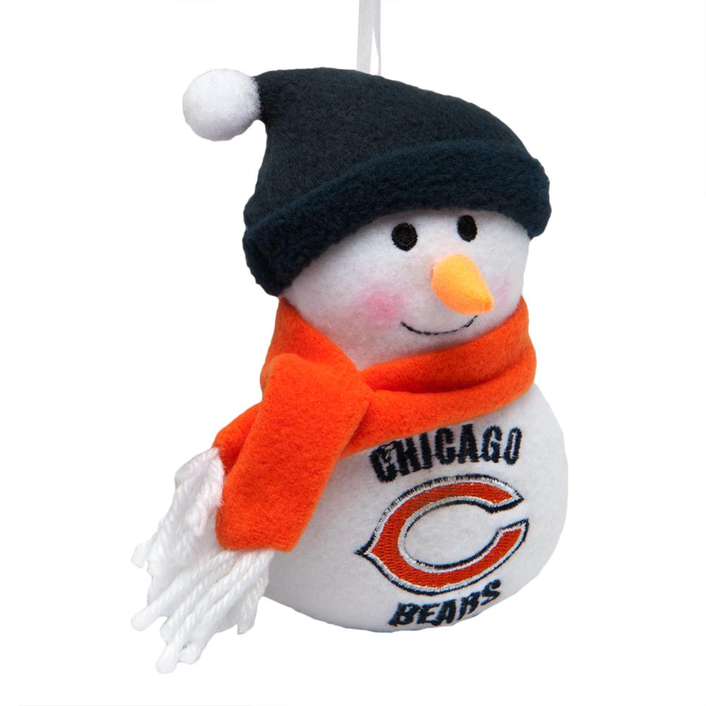 Chicago Bears - Plush Snowman Ornament Christmas Decorations Old Glory OS Multicoloured
