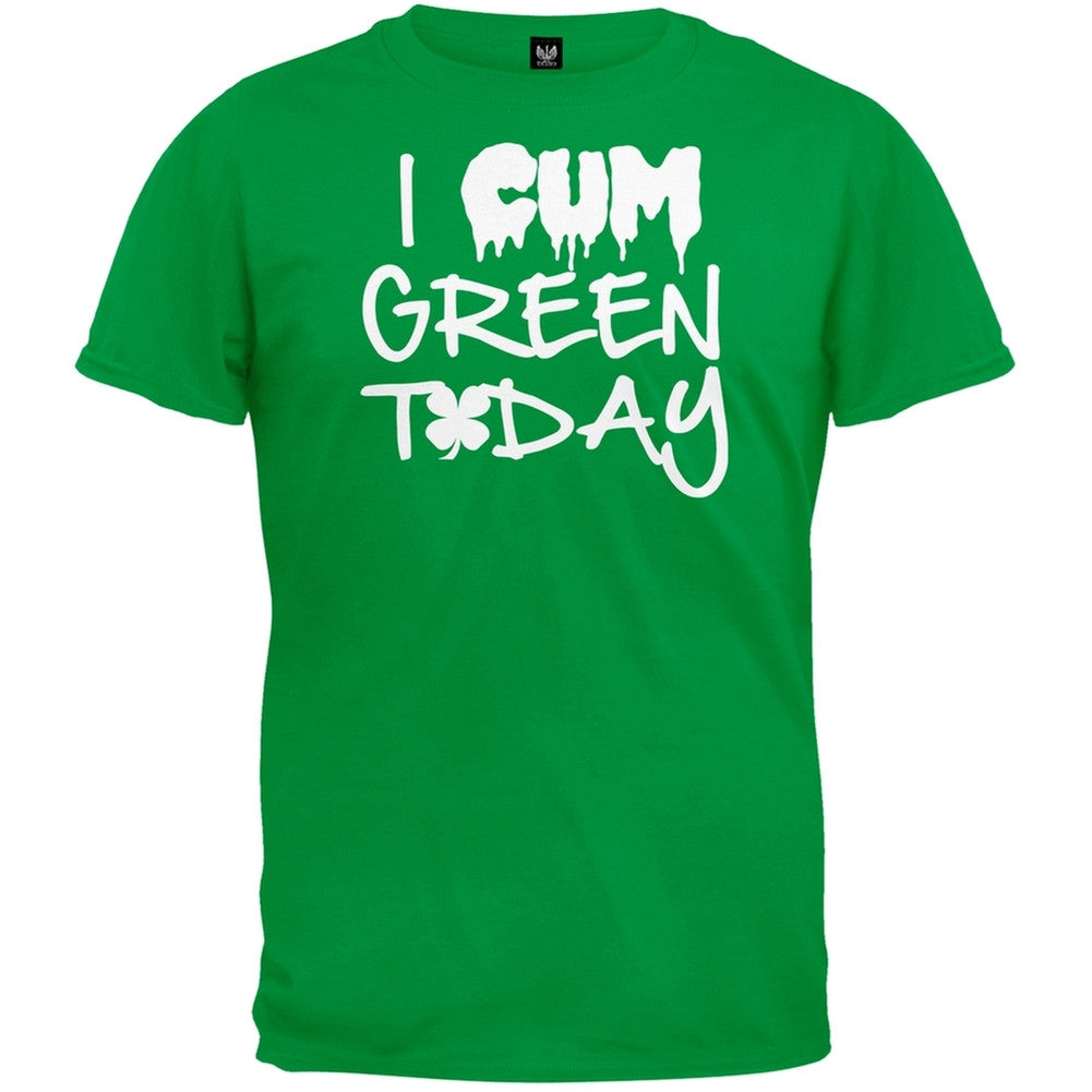 I Cum Green Today T-Shirt Men's T-Shirts Old Glory