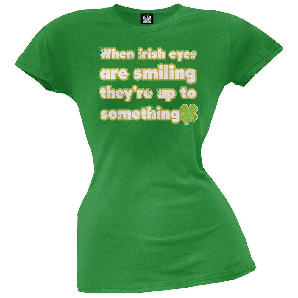 Irish Eyes are Smiling Juniors T-Shirt Juniors T-Shirts Old Glory