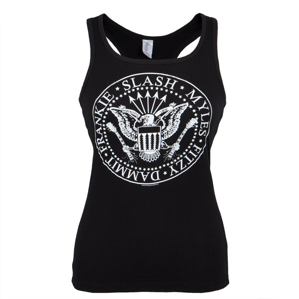 Slash - Conspirators Juniors Racerback Black Tank Top Juniors Tank Tops Slash