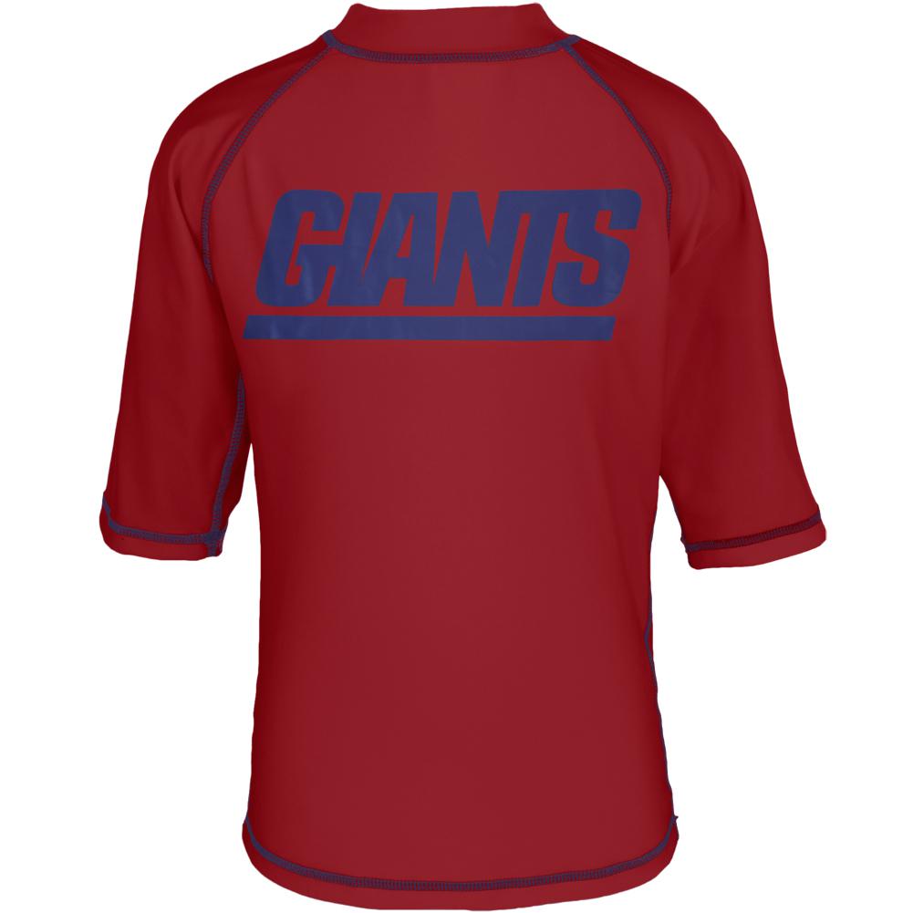 New York Giants - Logo Rash Guard Juvy T-Shirt Juvenile T-Shirts New York Giants J5 Red