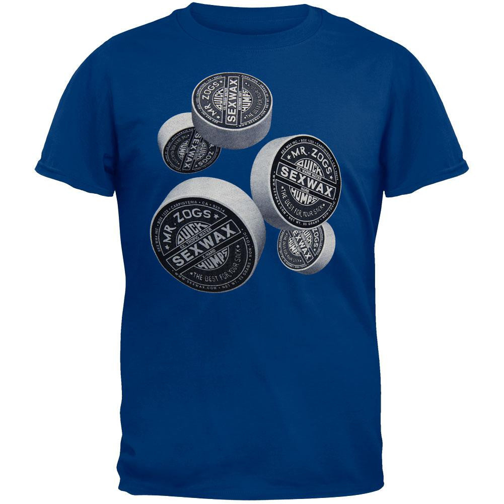 Mr. Zogs Sexwax - Black 3D Wax Bars T-Shirt Men's T-Shirts Mr. Zogs Sexwax LG Blue