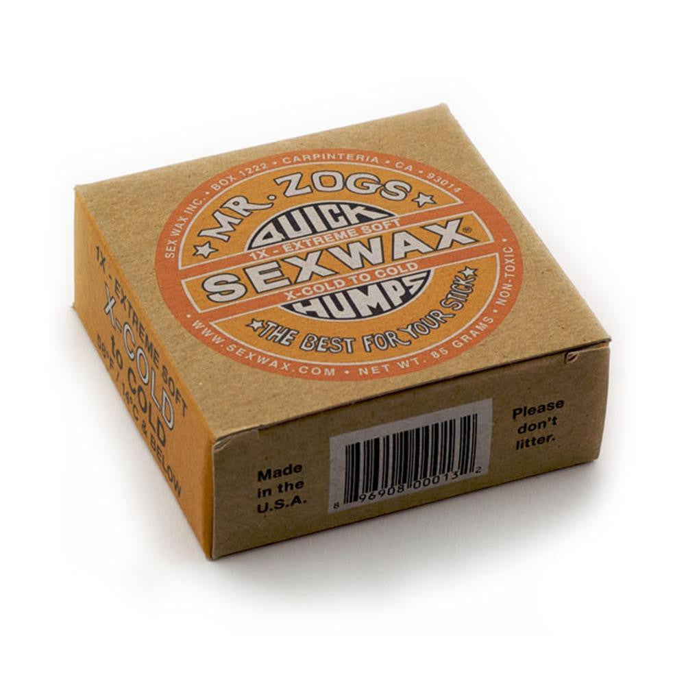 Mr. Zogs Sexwax - Quick Humps 4X Firm Sexwax in Ecobox Surfboard Wax Old Glory
