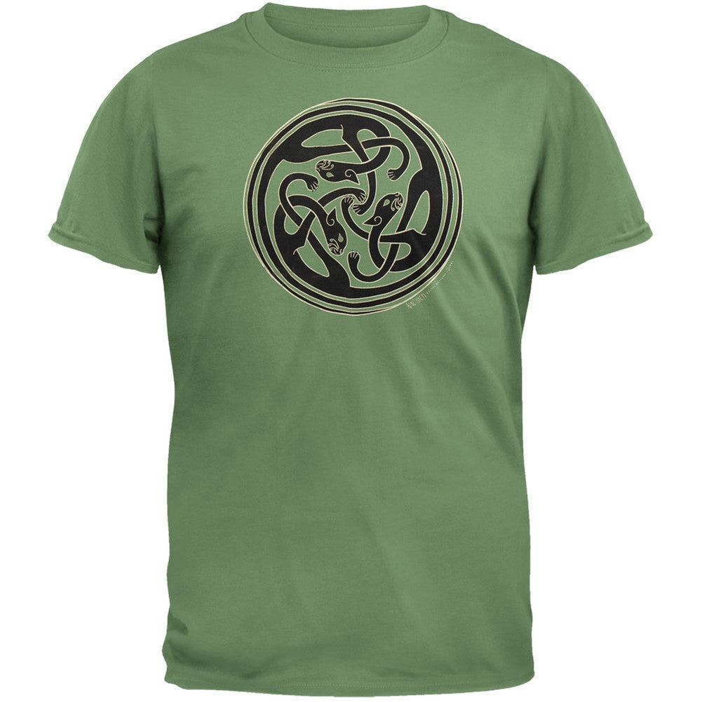Kat Sith - Olive T-Shirt Men's T-Shirts Old Glory XL Dark Green