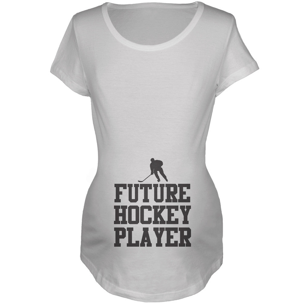 Future Hockey Player Maternity Shirt Maternity T-Shirts Old Glory