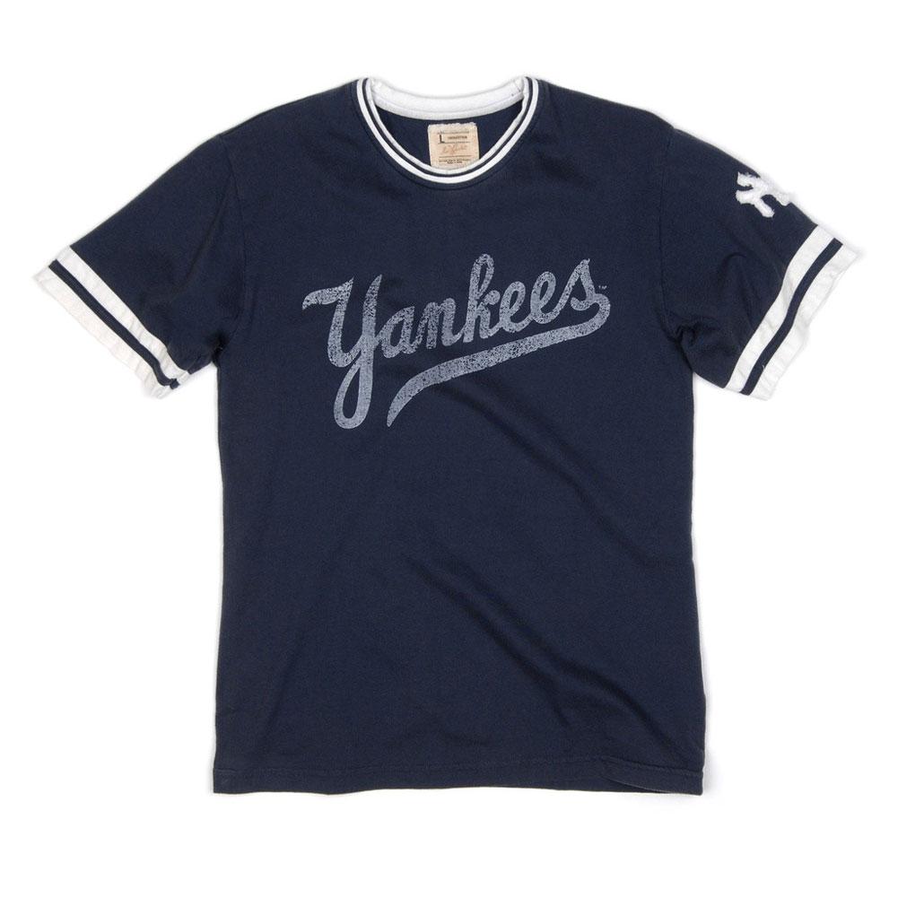 New York Yankees - Cursive Logo Jersey Men's Baseball Jerseys New York Yankees 2XL Blue