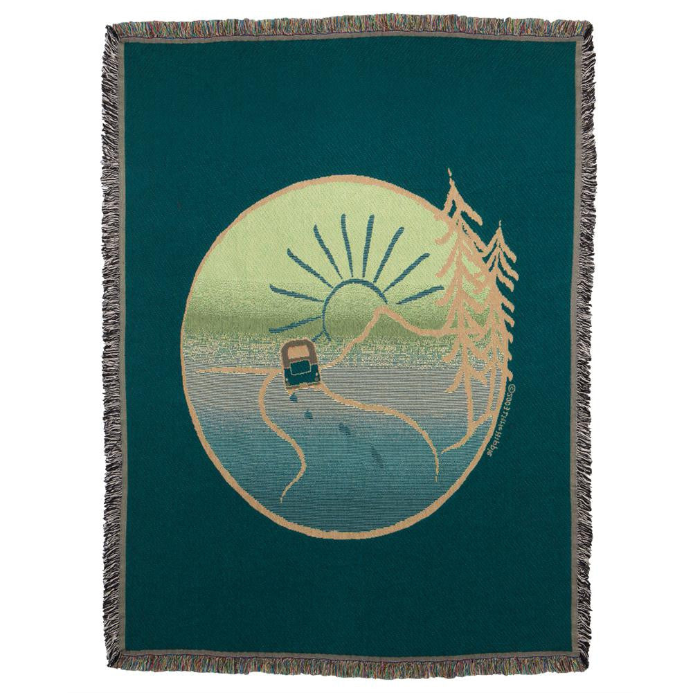 Little Hippie - On The Road Throw Blanket Blankets & Throws Old Glory