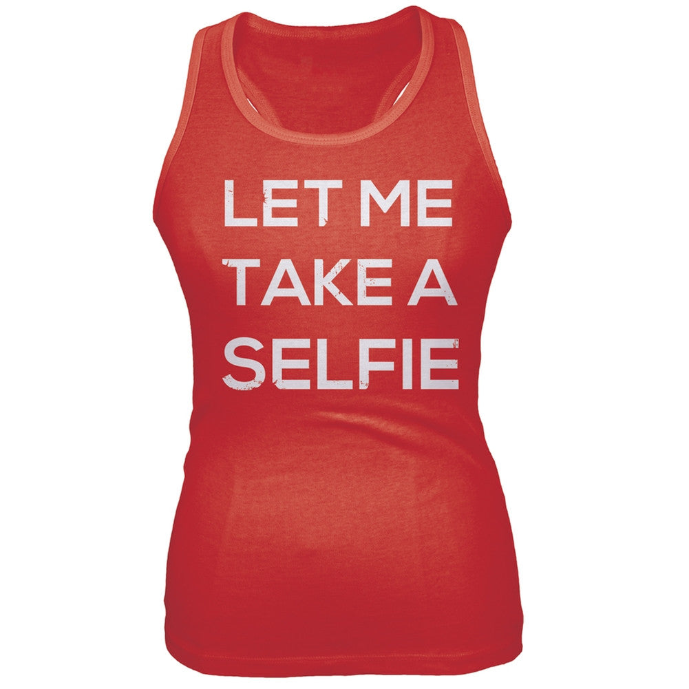 Let me take a #SELFIE Juniors Tank Top Juniors Tank Tops Old Glory 2XL Red