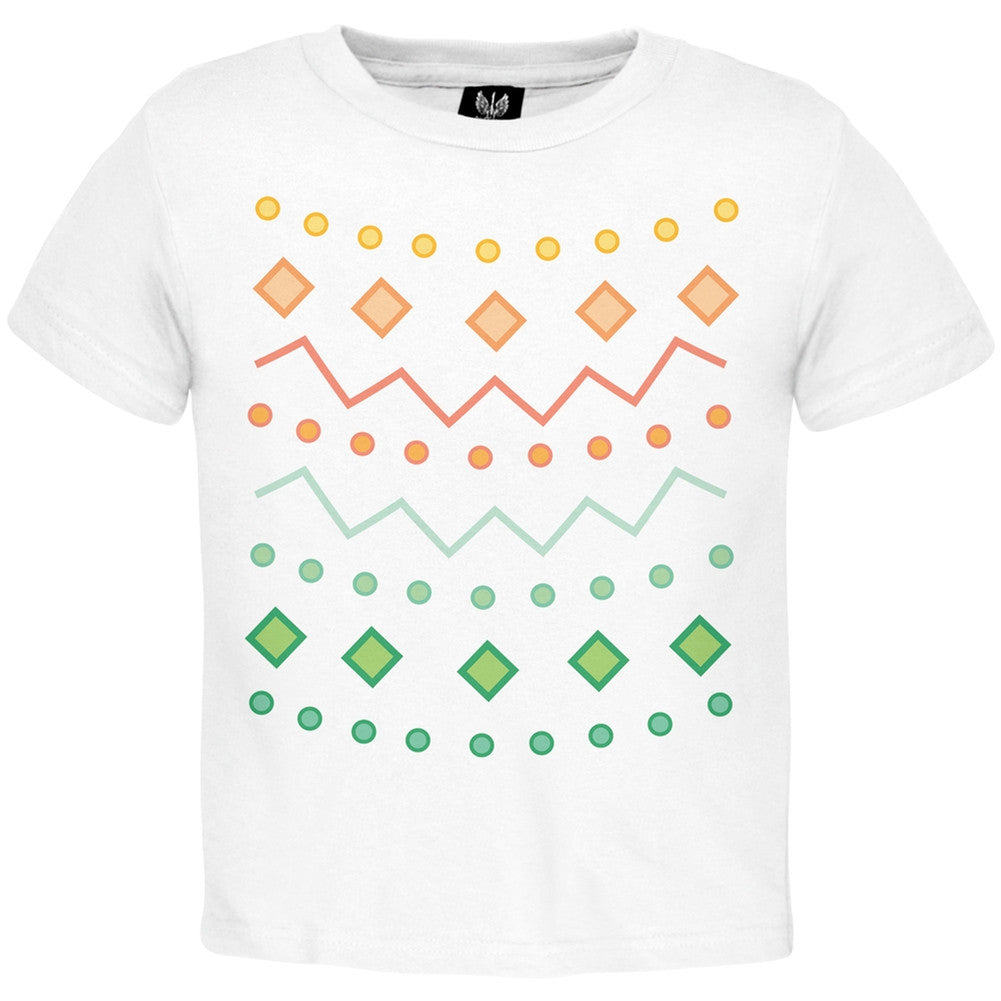 Easter Egg Green Zig Zag Costume Toddler T-Shirt Toddler T-Shirts Old Glory