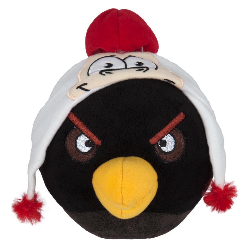Angry Birds - Los Angeles Angels Black Bird Plush Plush Toys Old Glory OS Black
