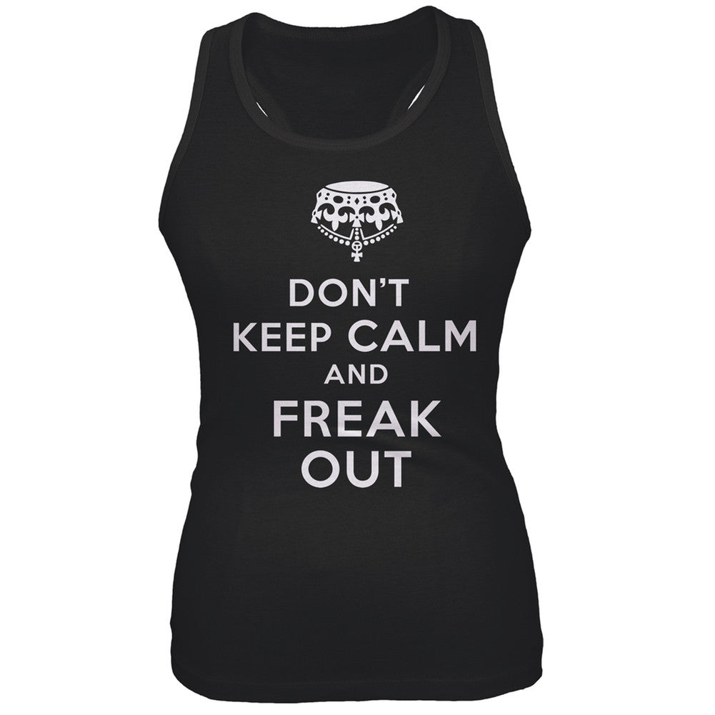 Don't Keep Calm and Freak Out Juniors Tank Top Juniors Tank Tops Old Glory 2XL Black