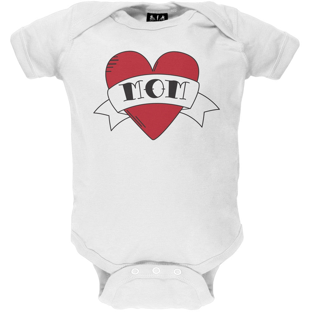 Mom Tattoo Baby One Piece Baby One Piece Old Glory