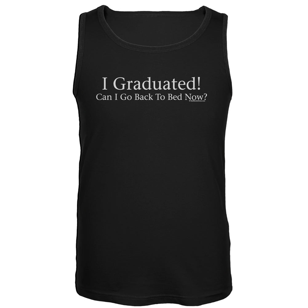 I Graduated! Black Tank Top Men's Tank Tops Old Glory LG Black