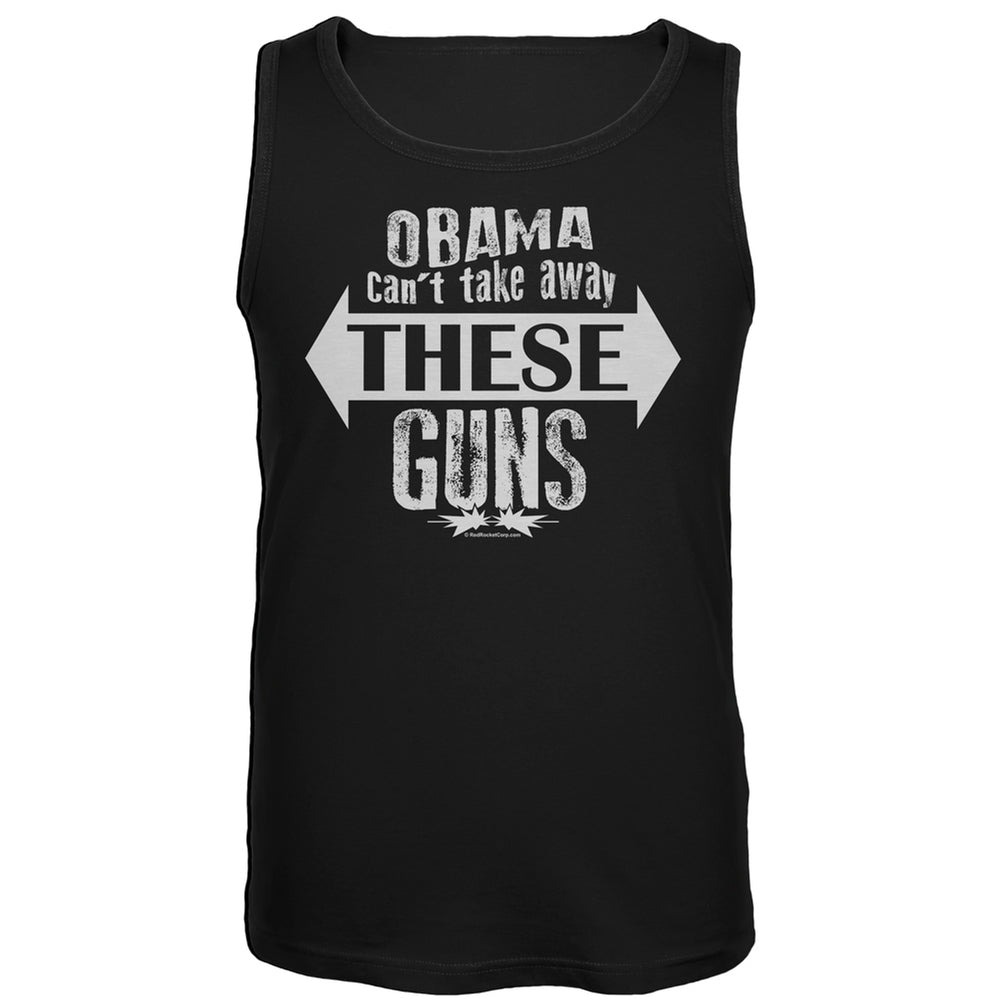 Obama Can't Take Away These Guns Black Tank Top Men's Tank Tops Old Glory SM Black