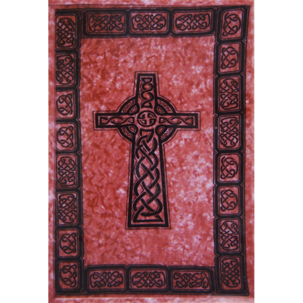 Celtic Cross Red Full Tapestry Tapestries Old Glory OS Red