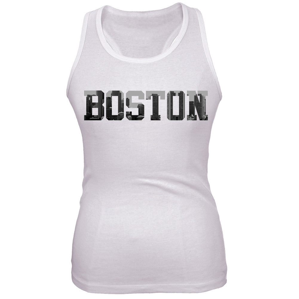 Boston Juniors Tank Top Juniors Tank Tops Old Glory 2XL White