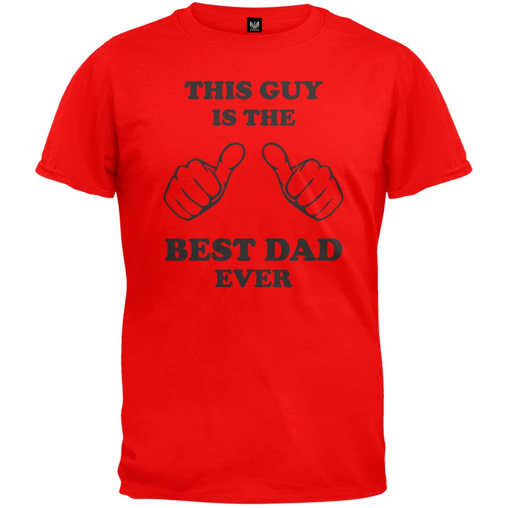 Father's Day - This Guy Best Dad Men's T-Shirts Old Glory 2XL Red