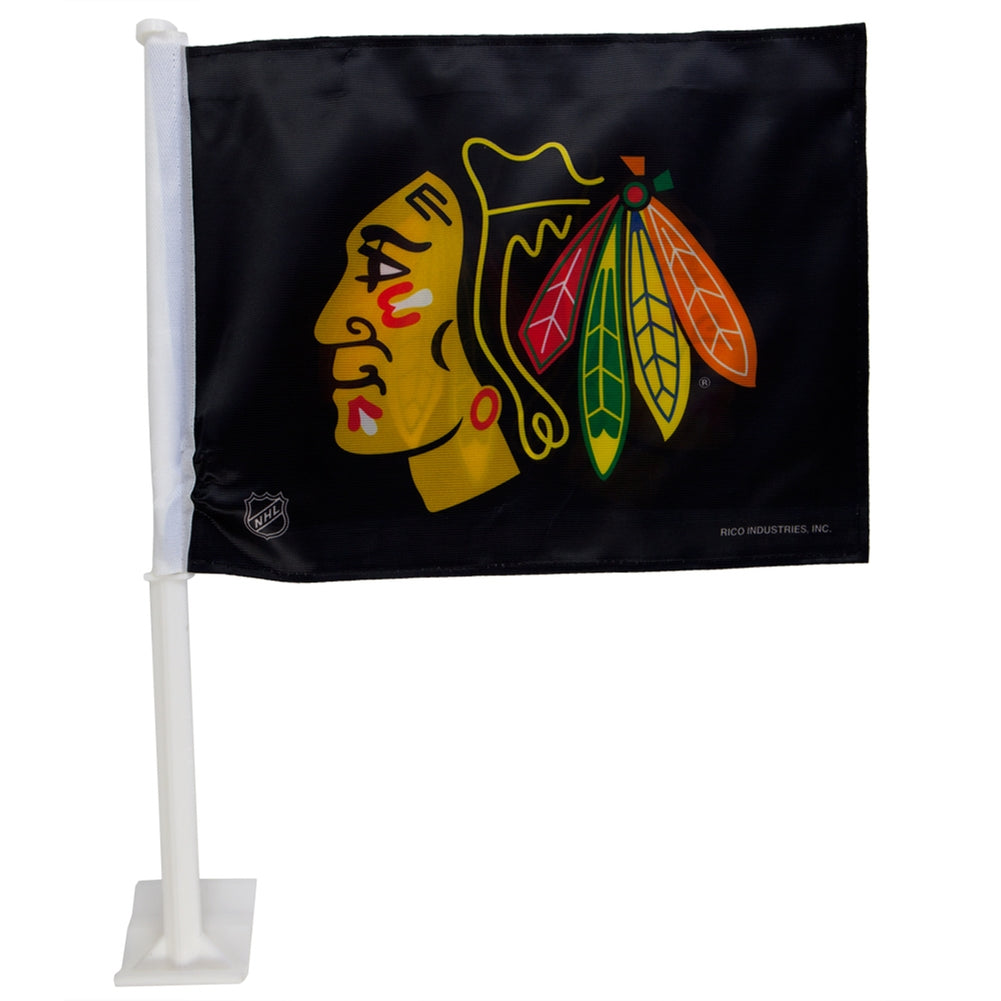 Chicago Blackhawks - Logo Banner Flag Flags Old Glory OS Black