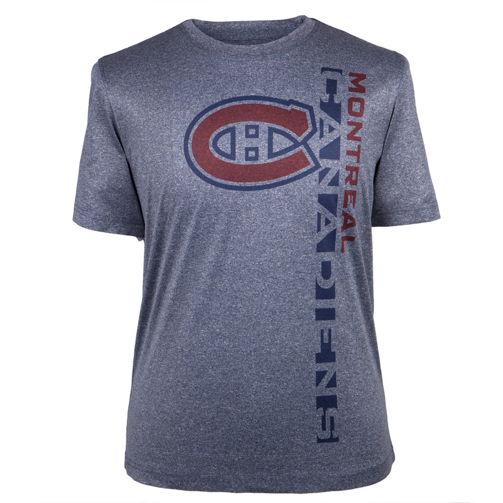 Montreal Canadiens - Punch Out Logo Soft T-Shirt Men's T-Shirts Montreal Canadiens 2XL Blue