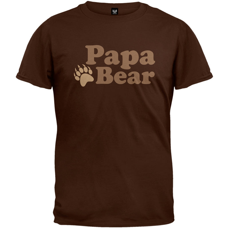 Father's Day - Papa Bear Brown T-Shirt Men's T-Shirts Old Glory