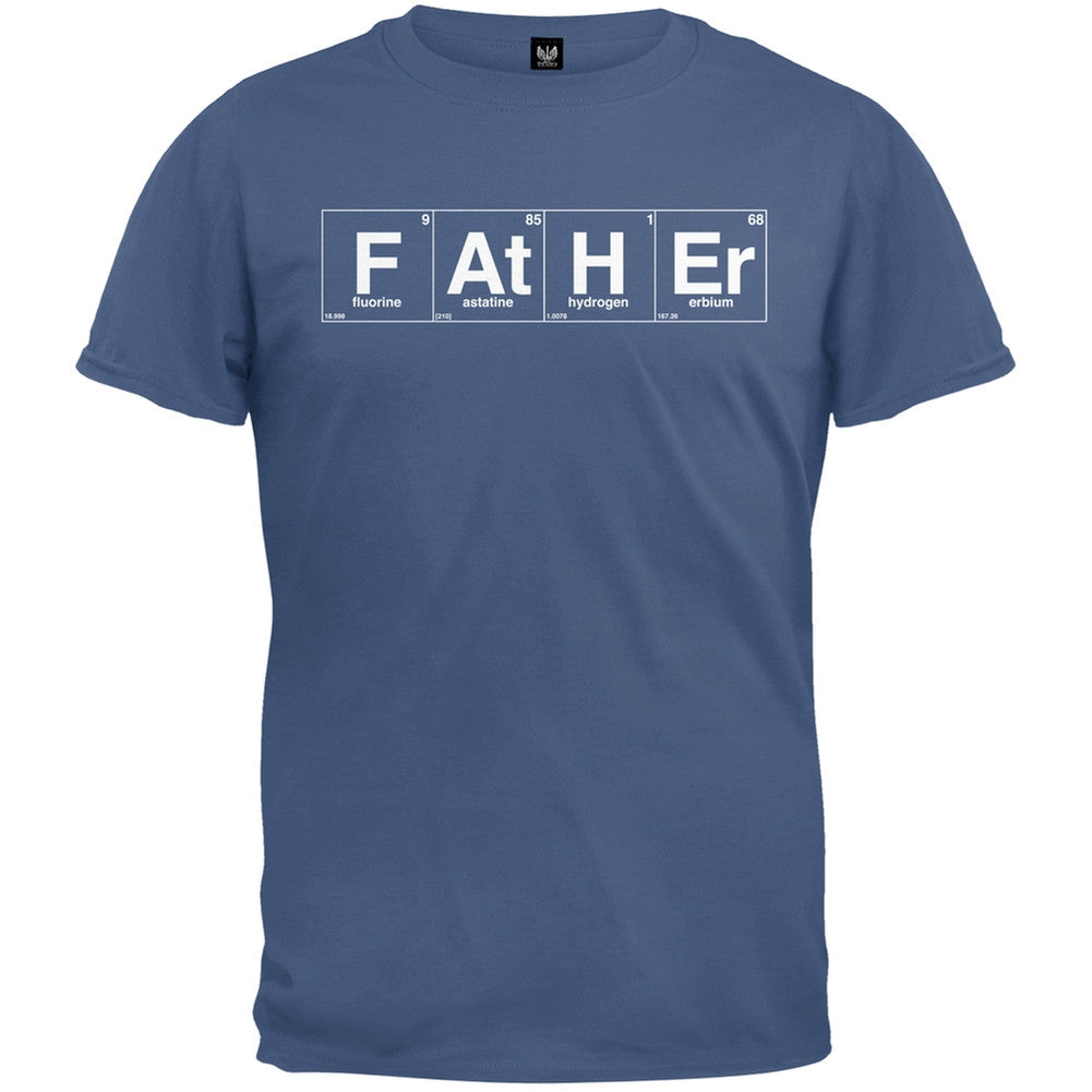 Father's Day - Father of the Elements Navy Adult T-Shirt Men's T-Shirts Old Glory 2XL Blue