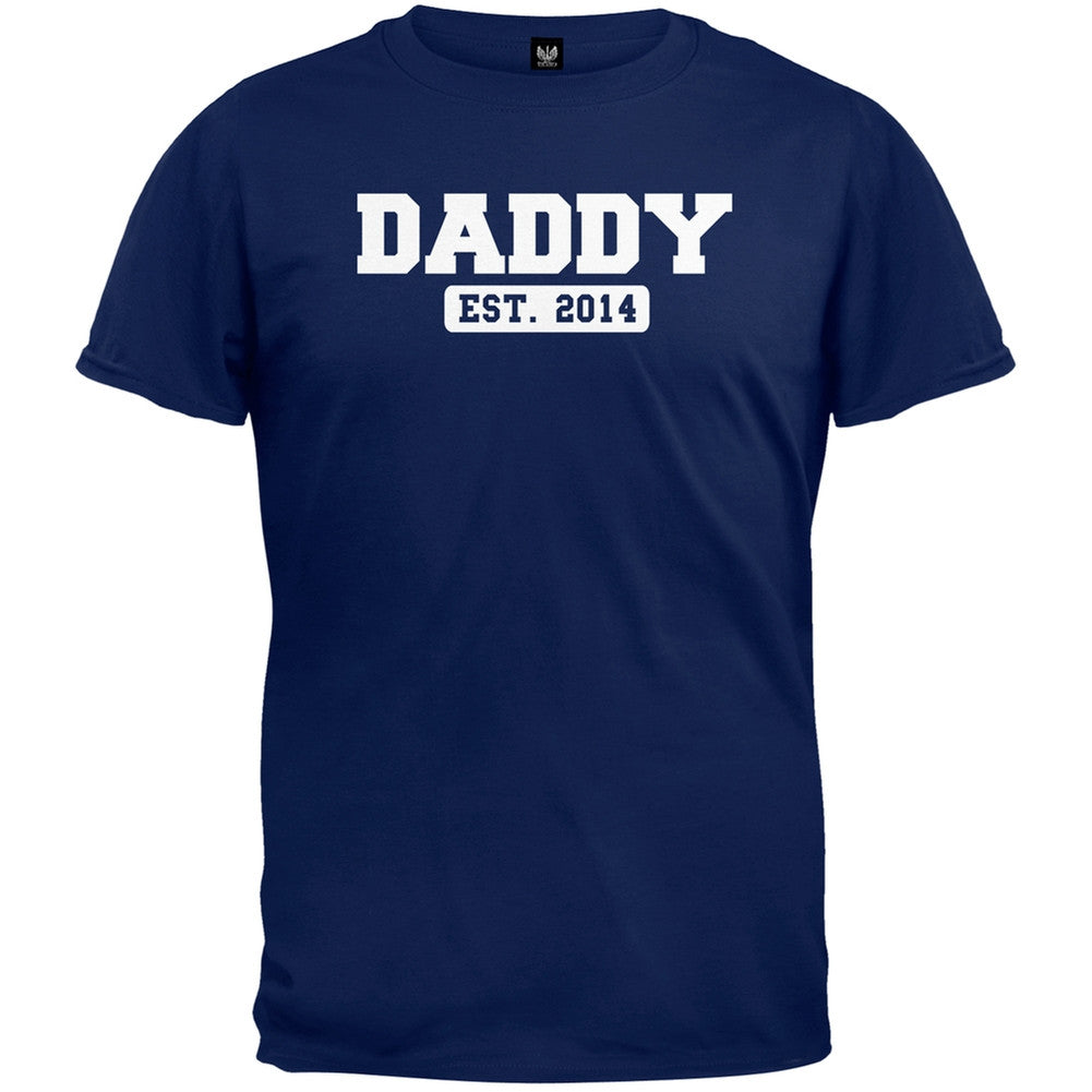Father's Day - Daddy Est. 2014 T-Shirt Men's T-Shirts Old Glory