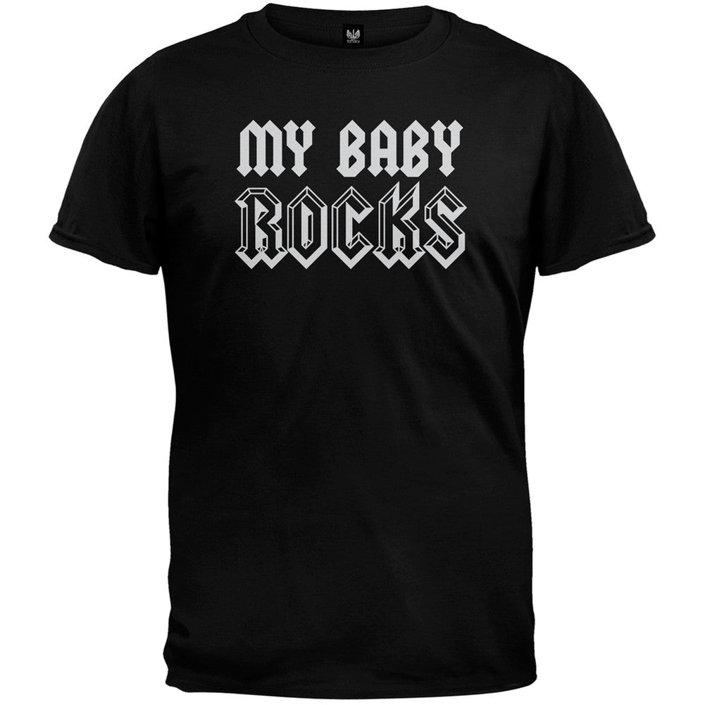 Father's Day - My Baby Rocks T-Shirt Men's T-Shirts Old Glory