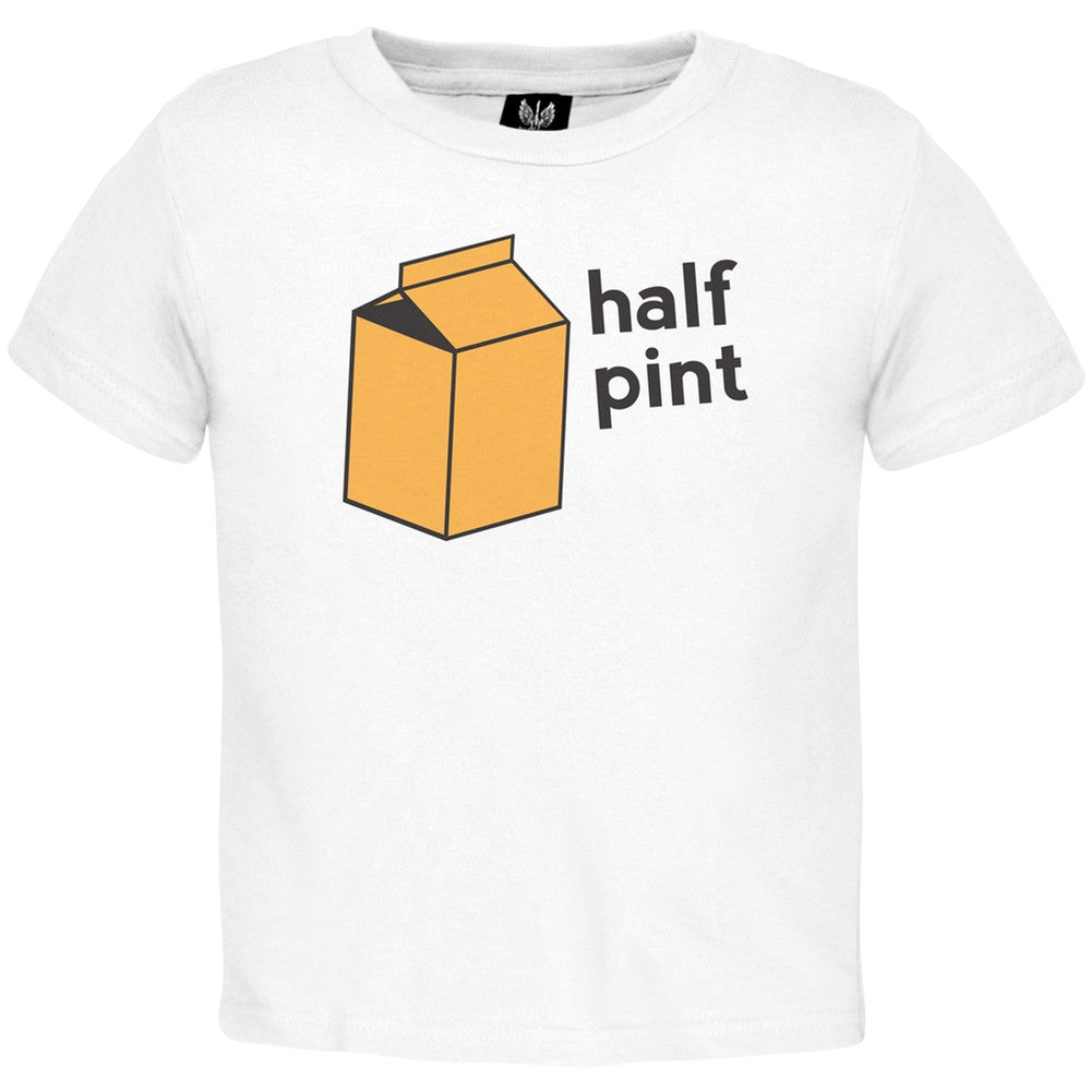 Father's Day - Half Pint Juice Toddler T-Shirt Toddler T-Shirts Old Glory 2T White