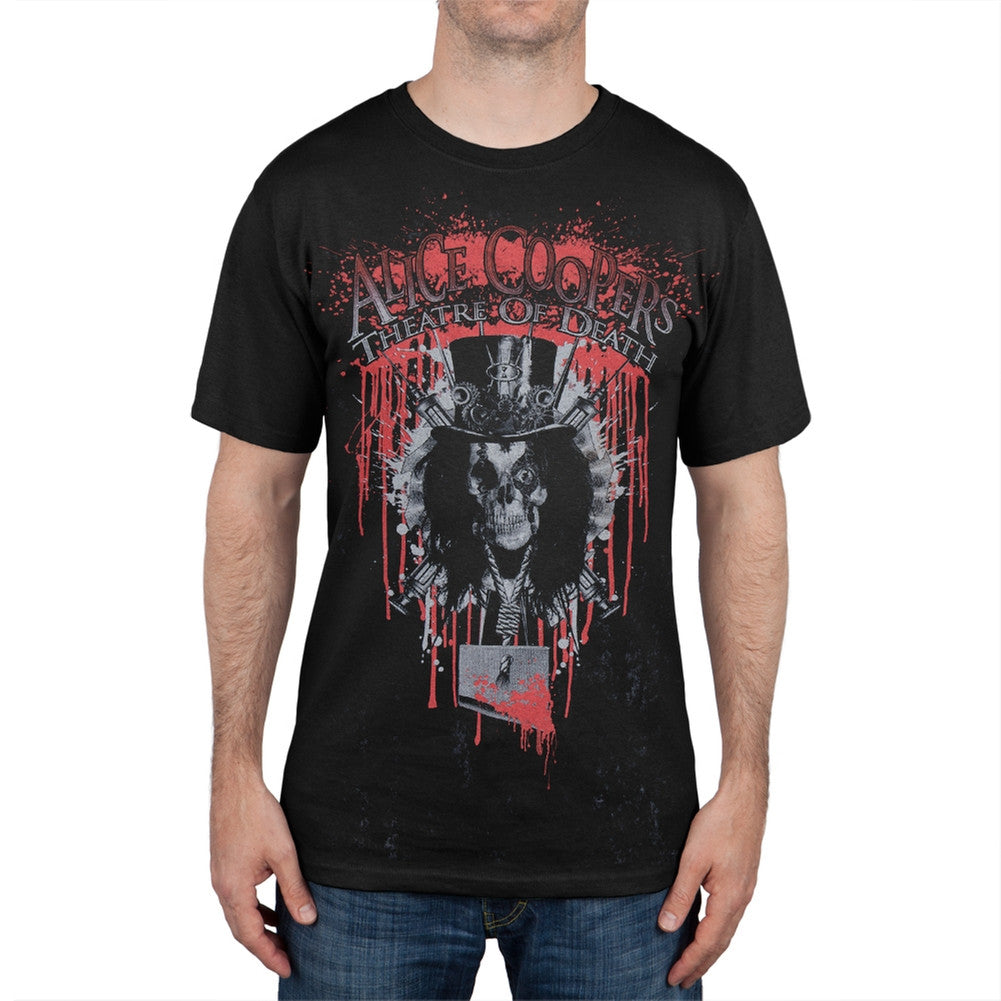 Alice Cooper - Bloody Theatre of Death Soft T-Shirt Men's T-Shirts Alice Cooper SM Black