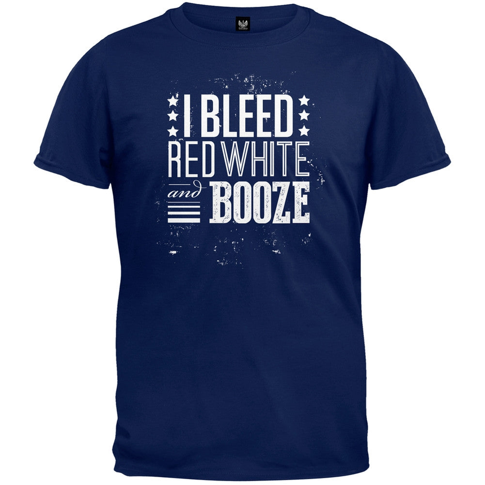I Bleed Red White & Booze T-Shirt Men's T-Shirts Old Glory