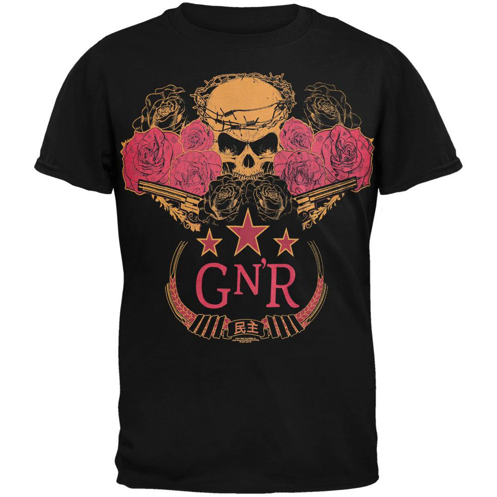 Guns N' Roses - Thorned Skull T-Shirt Men's T-Shirts Guns N' Roses XS Black