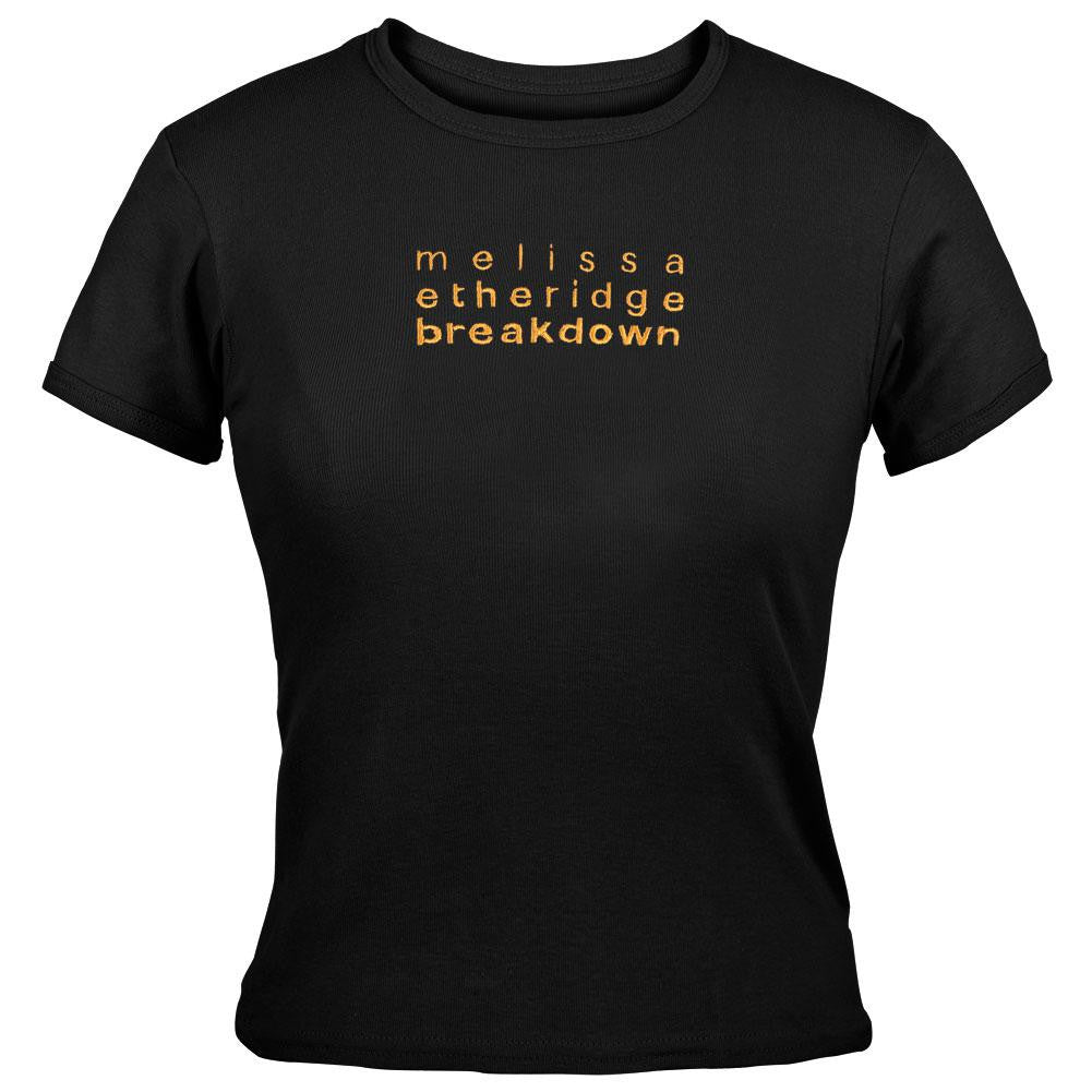 Melissa Etheridge- Juniors Babydoll T-Shirt Juniors Babydolls Melissa Etheridge LG Black