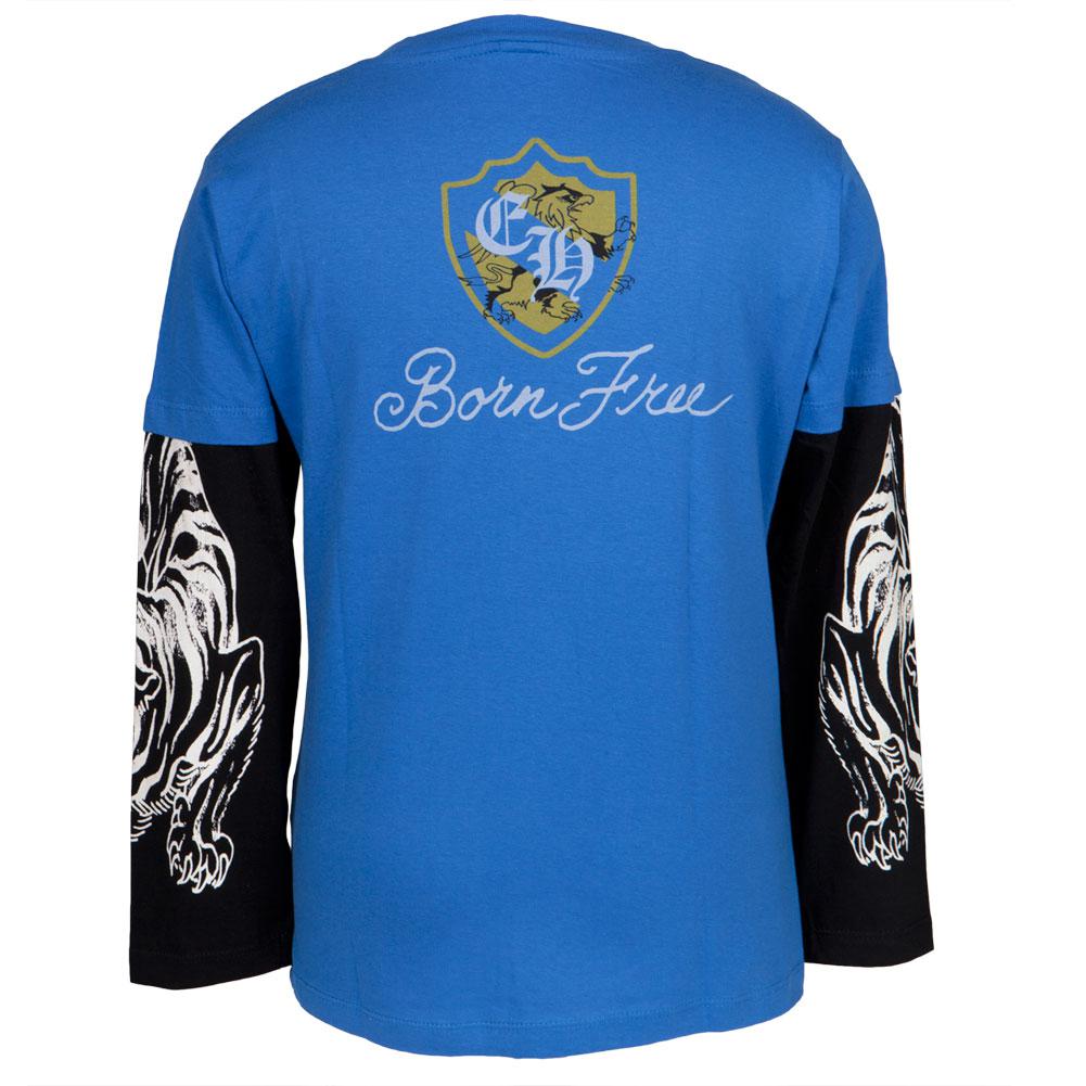 Ed Hardy - Athletics Blue Youth 2fer Youth Long Sleeves Ed Hardy