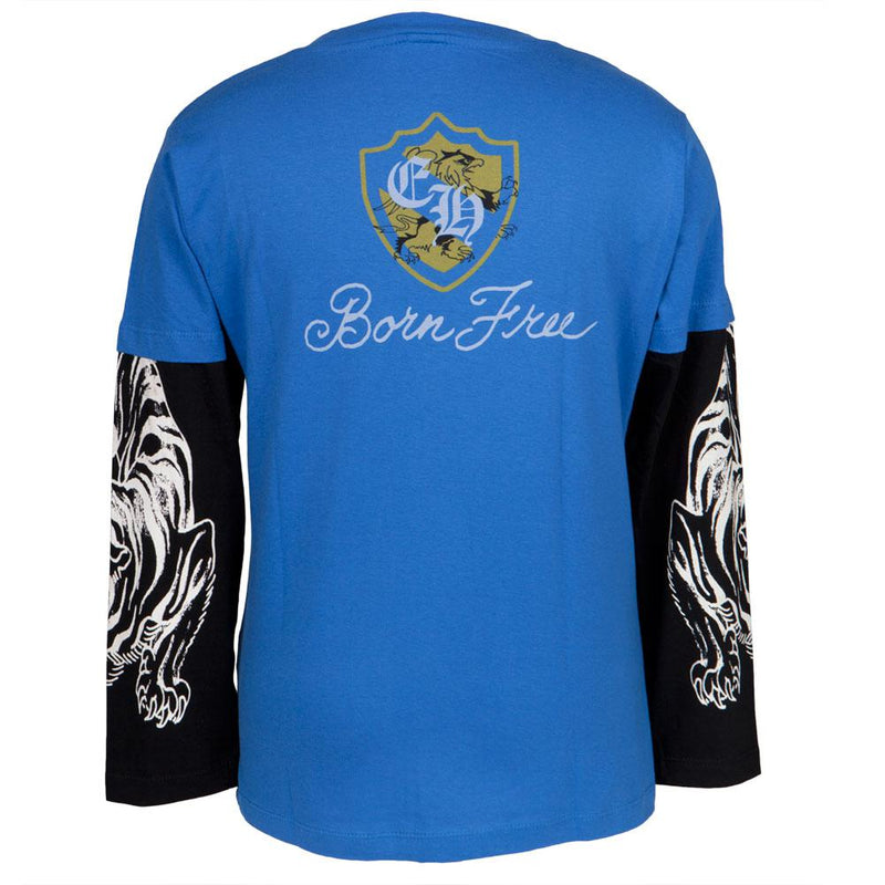Ed Hardy - Athletics Blue Youth 2fer Youth Long Sleeves Ed Hardy