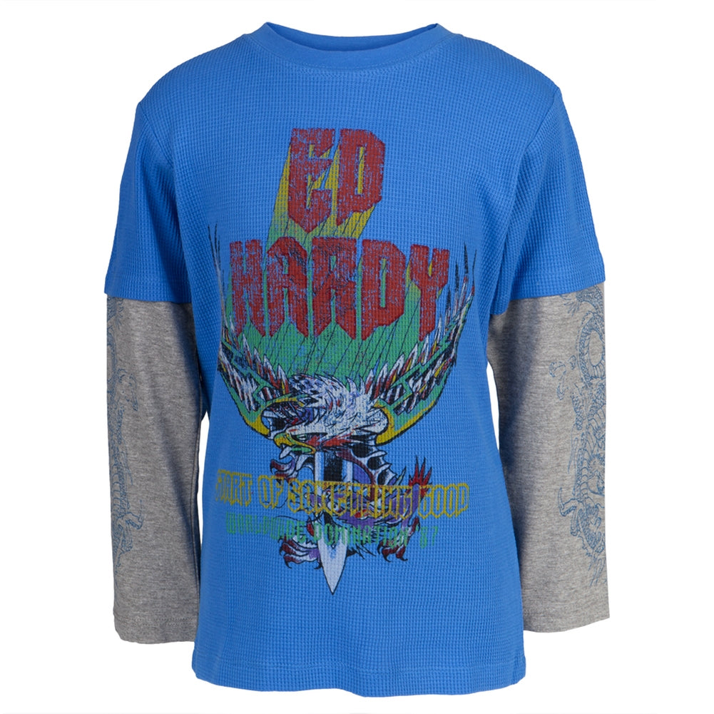 Ed Hardy - Art Of Something Good Youth 2fer Youth Long Sleeves Ed Hardy LG Blue