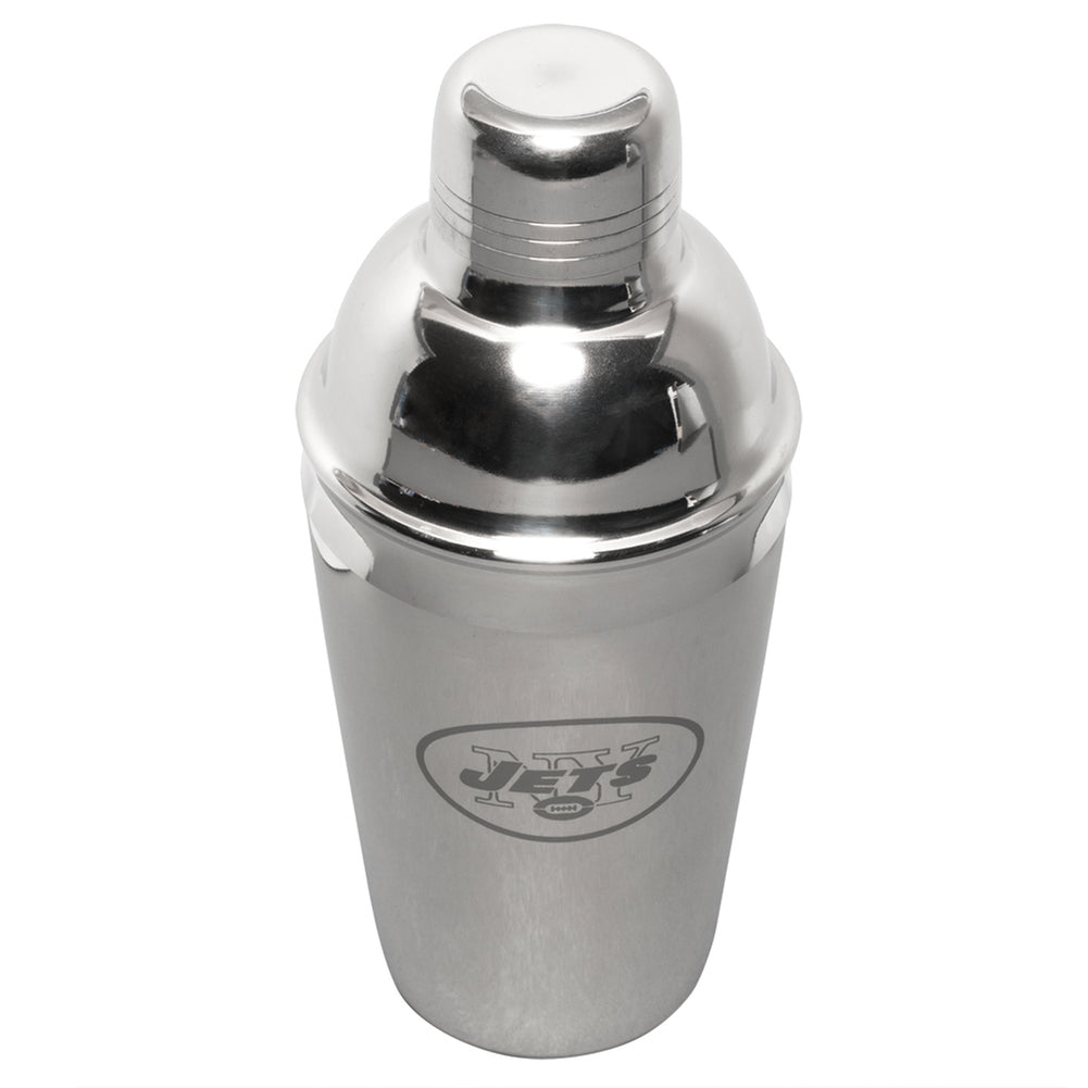 New York Jets - Logo Half Liter Stainless Steel Martini Shaker Beer Mugs & Steins Old Glory OS Silver