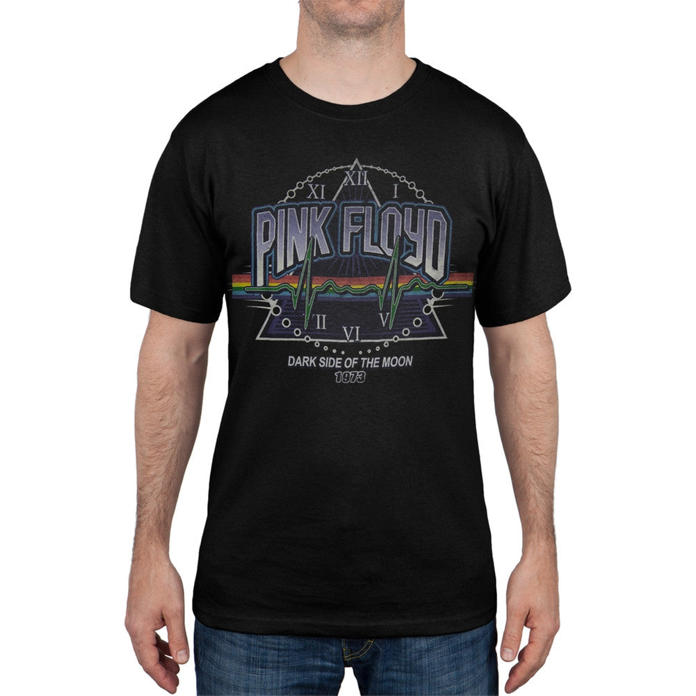 Pink Floyd - Time Tour 1973 T-Shirt Men's T-Shirts Pink Floyd SM Black