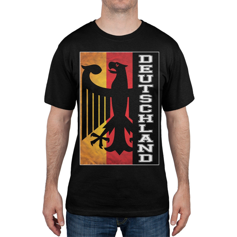 World Cup Germany Eagle Silhouette Black T-Shirt Men's T-Shirts FIFA