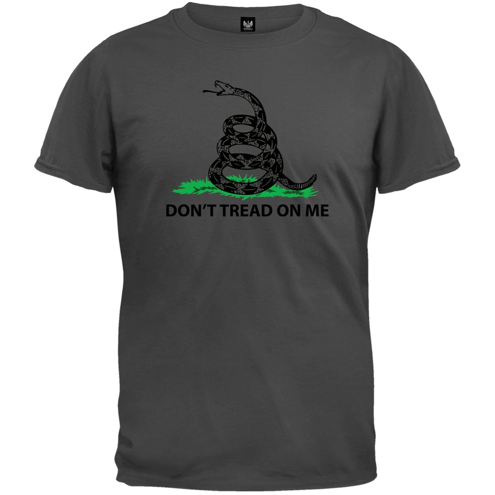 Don't Tread On Me Gadsden Flag T-Shirt Men's T-Shirts Old Glory 2XL Grey