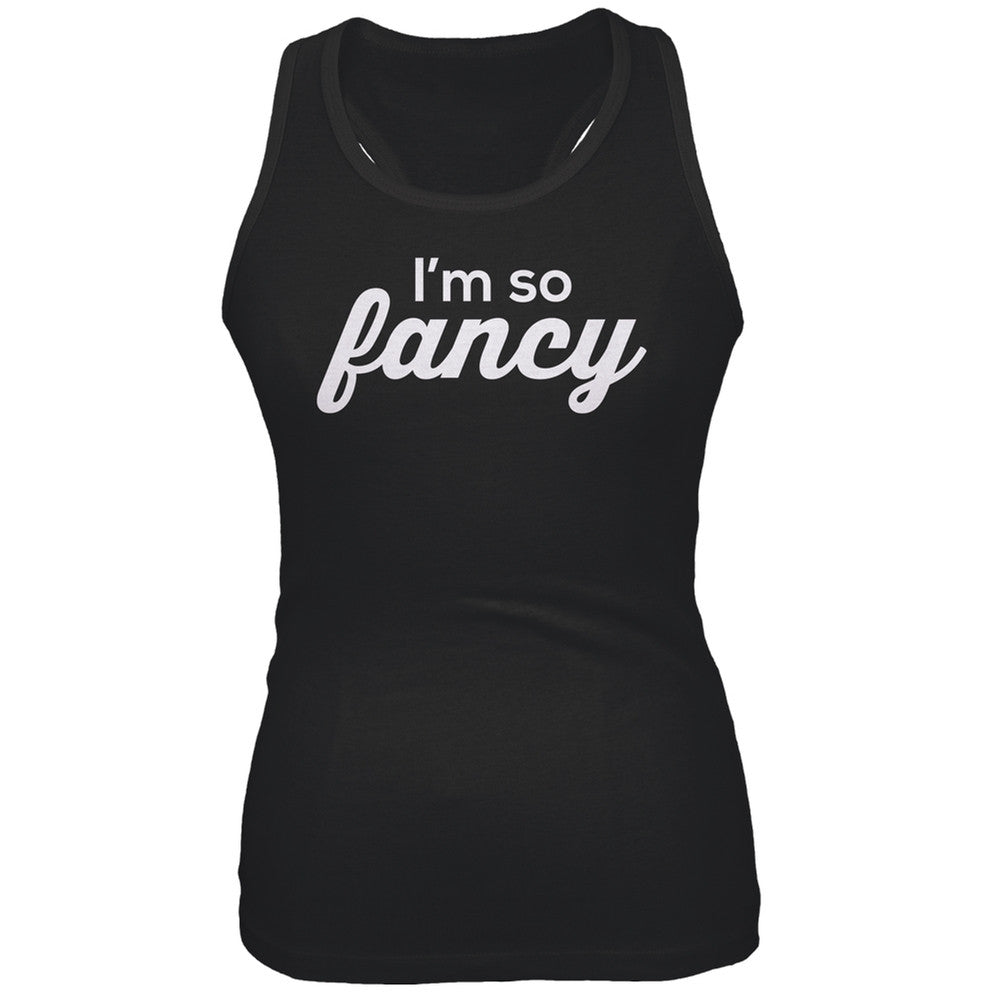 I'm So Fancy Juniors Tank Top Juniors Tank Tops Old Glory 2XL Black